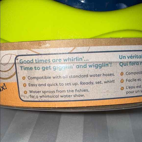 B. toys Whirly Whale Sprinkler - Blue and Orange. Kids Toy - Picture 6 of 12